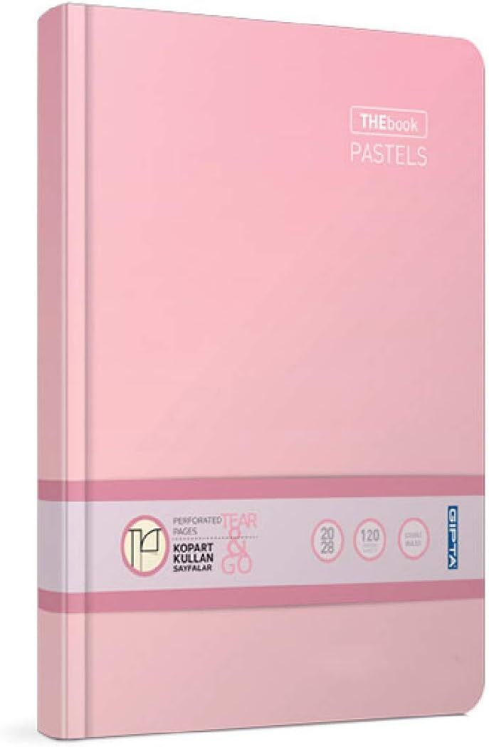 Gıpta Thebook Pastels İpli Dikişli Sert Kapak 20x28 160 Yaprak Çizgisiz