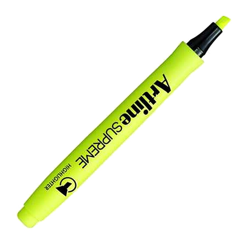 Artline Supreme Fosforlu Kalem Kesik Uç:4,0 Mm Sarı