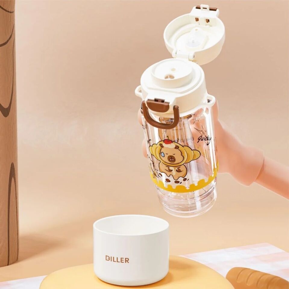 Diller 600 Ml Boyun Askılı Tritan Su Matara Susamuru