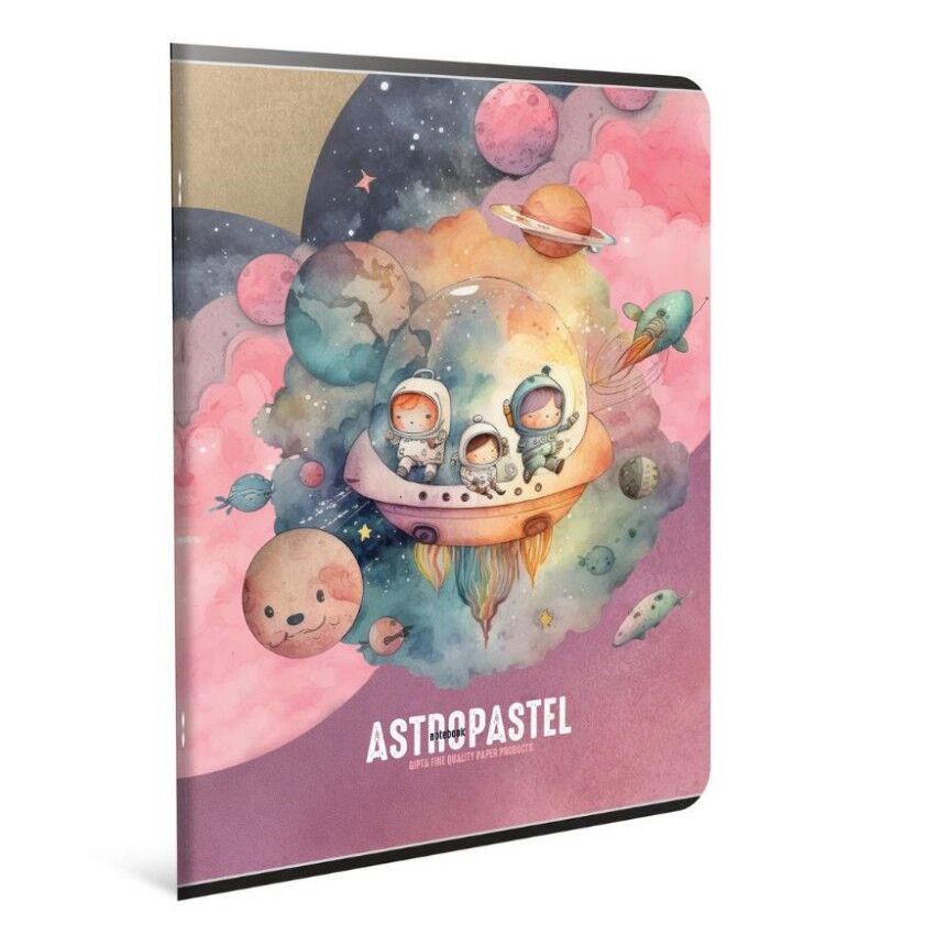 Gıpta Astropastel Tel Dikiş Karton Kapak Defter A4 80 Yaprak Çizgili