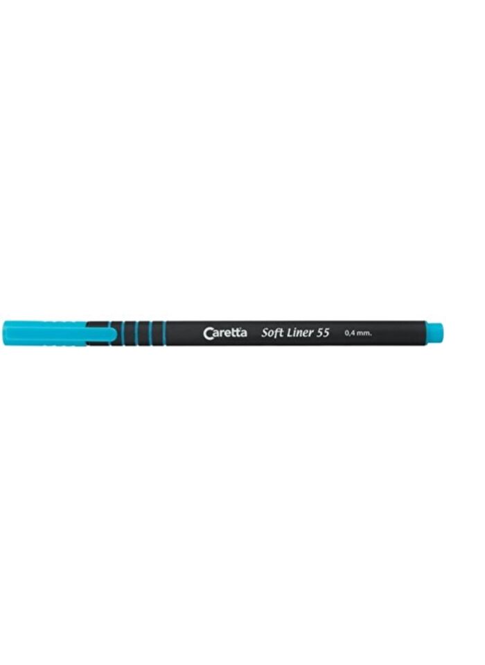 Caretta 55 Soft Liner Keçeli Kalem Açık Mavi Tekli