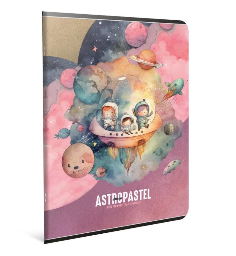 Gıpta Astropastel Tel Dikiş Karton Kapak Defter A4 80 Yaprak Kareli