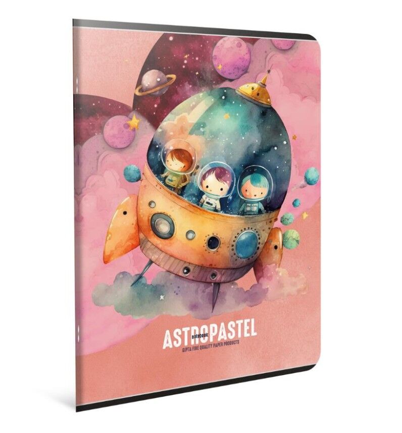 Gıpta Astropastel Tel Dikiş Karton Kapak Defter A4 80 Yaprak Kareli