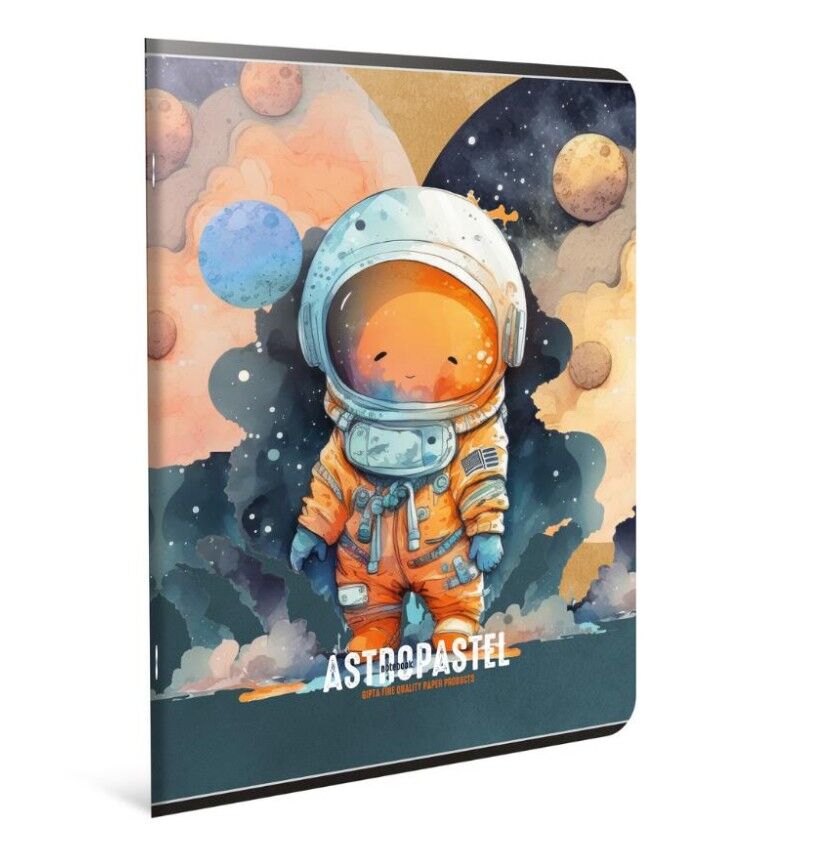 Gıpta Astropastel Tel Dikiş Karton Kapak Defter A4 80 Yaprak Kareli