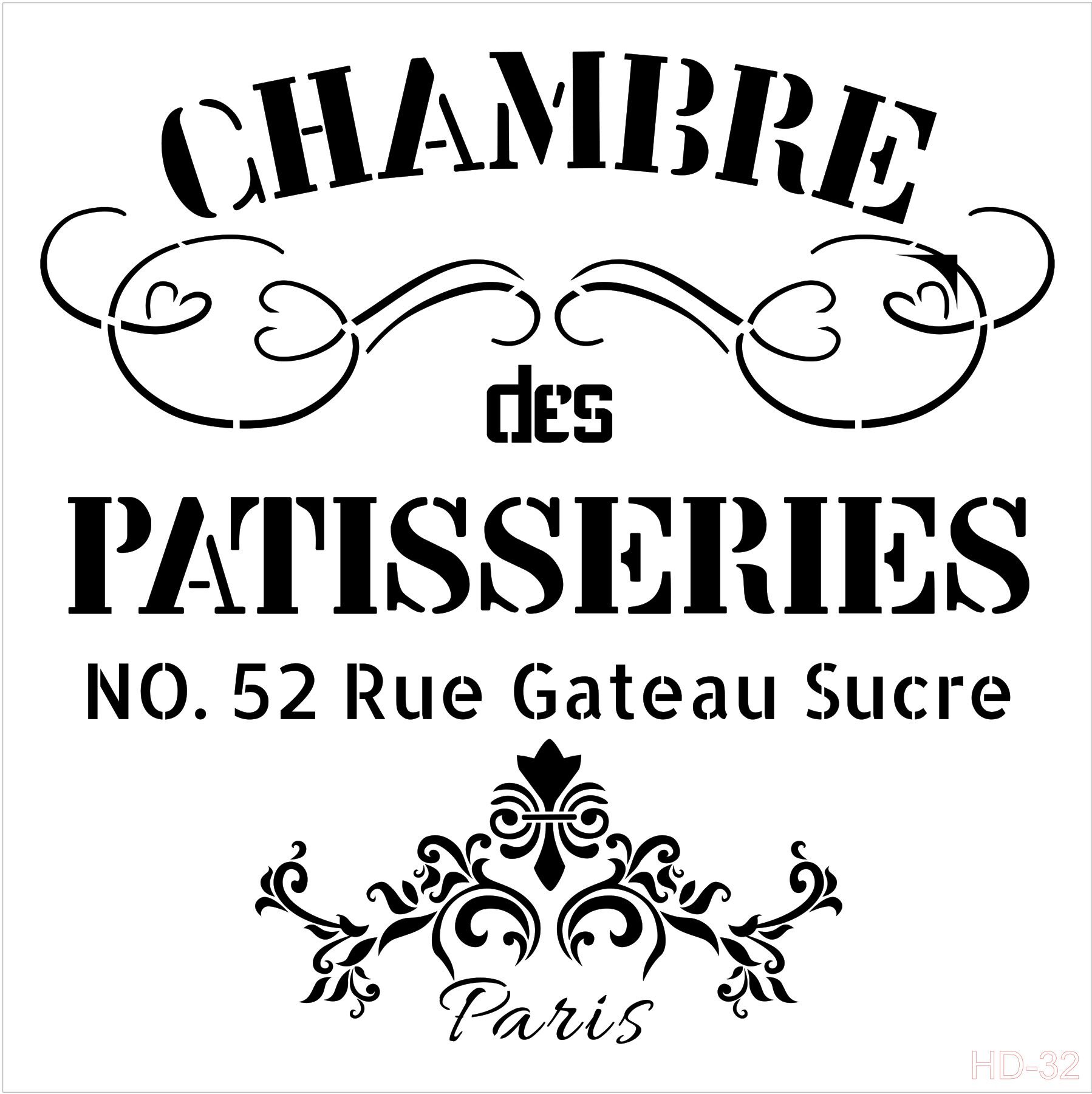 Cadence Home Decor Stencıl Hd-032 45X45