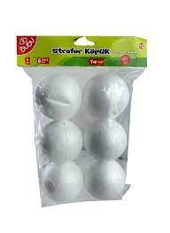 Bu-Bu Strafor Köpük Top 8 Cm 6 Lı 