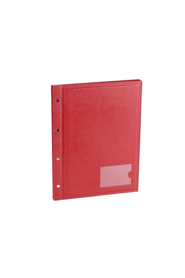 2K İmza Dosyası 3 Bölmeli 25x32 Cm Kırmızı