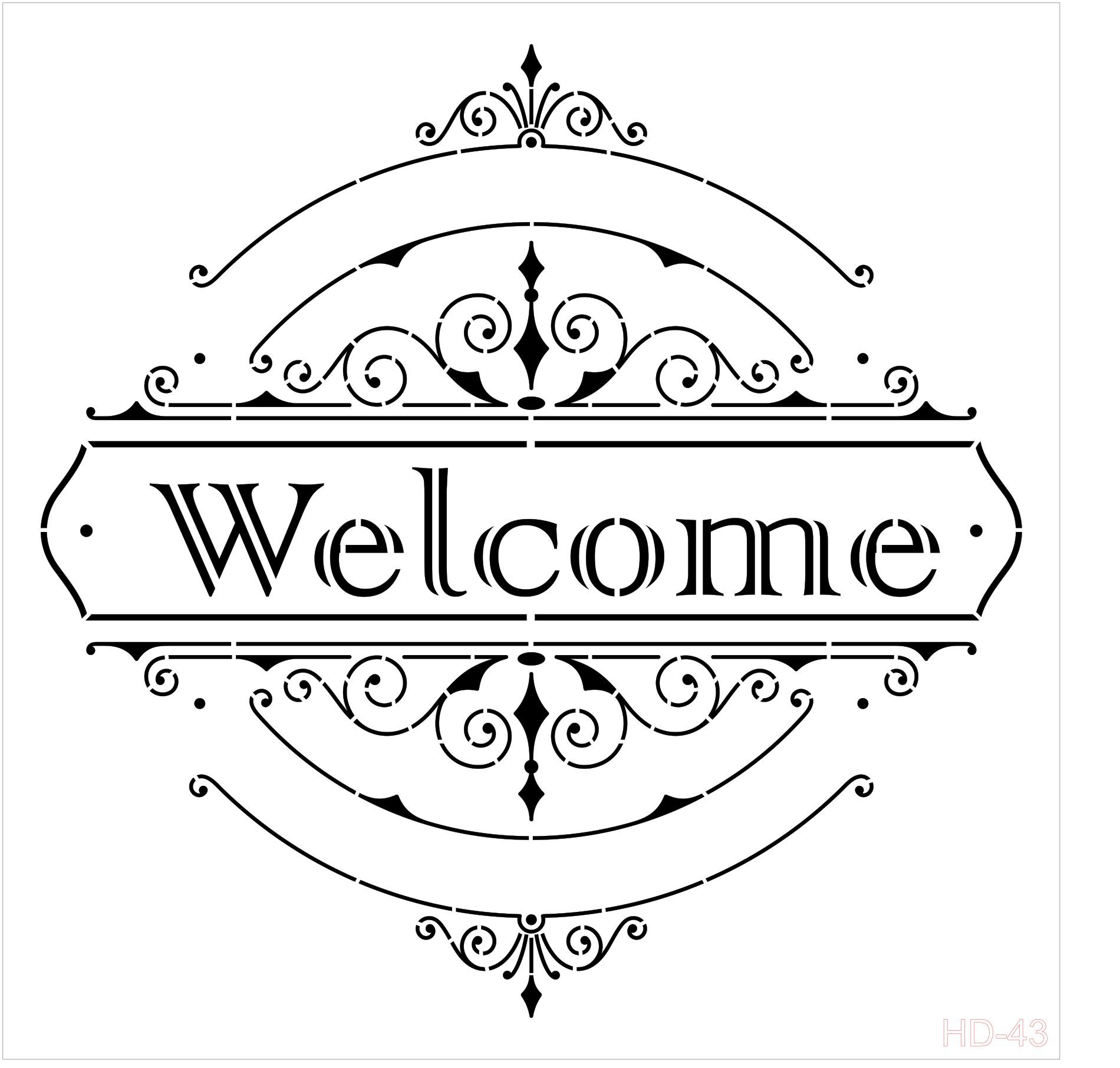 Cadence Home Decor Stencıl Hd-043 45X45