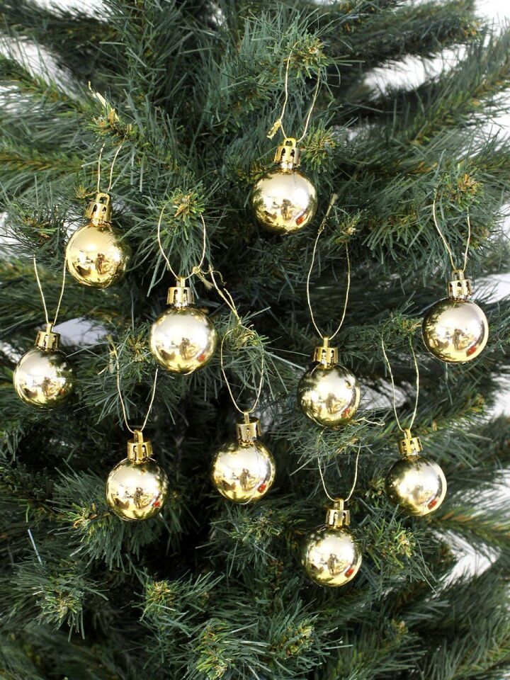 Astaş Yılbaşı Topu 3 Cm Altın 12 Li