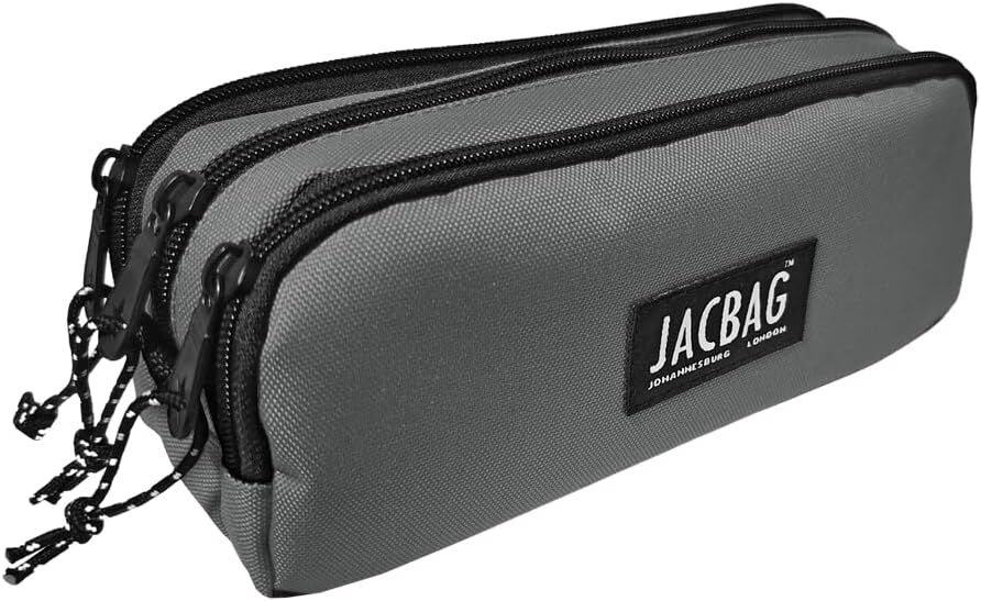 Jacbag Triple Üç Bölmeli Kalem Kutu Düz Renk