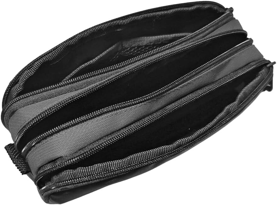 Jacbag Triple Üç Bölmeli Kalem Kutu Düz Renk