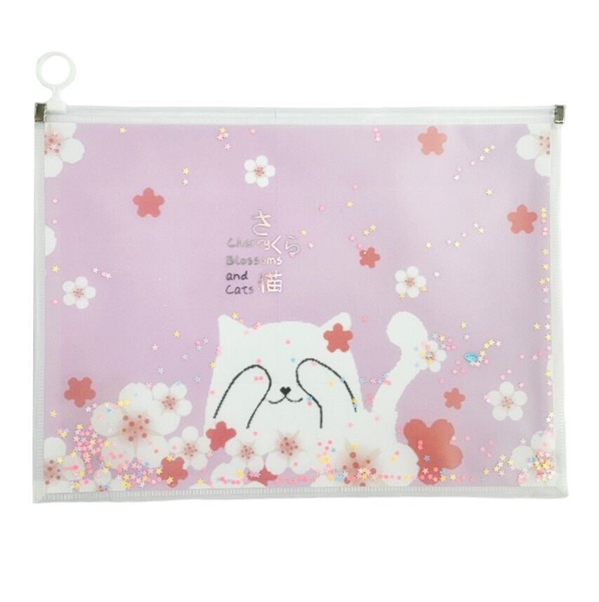 Taros Unick Color Cherry Cat Pullu A4 Kilitli Dosya