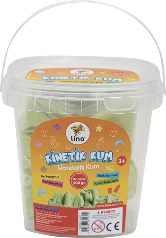 Lino Kinetik Kum 500 Gr Yeşil Kova