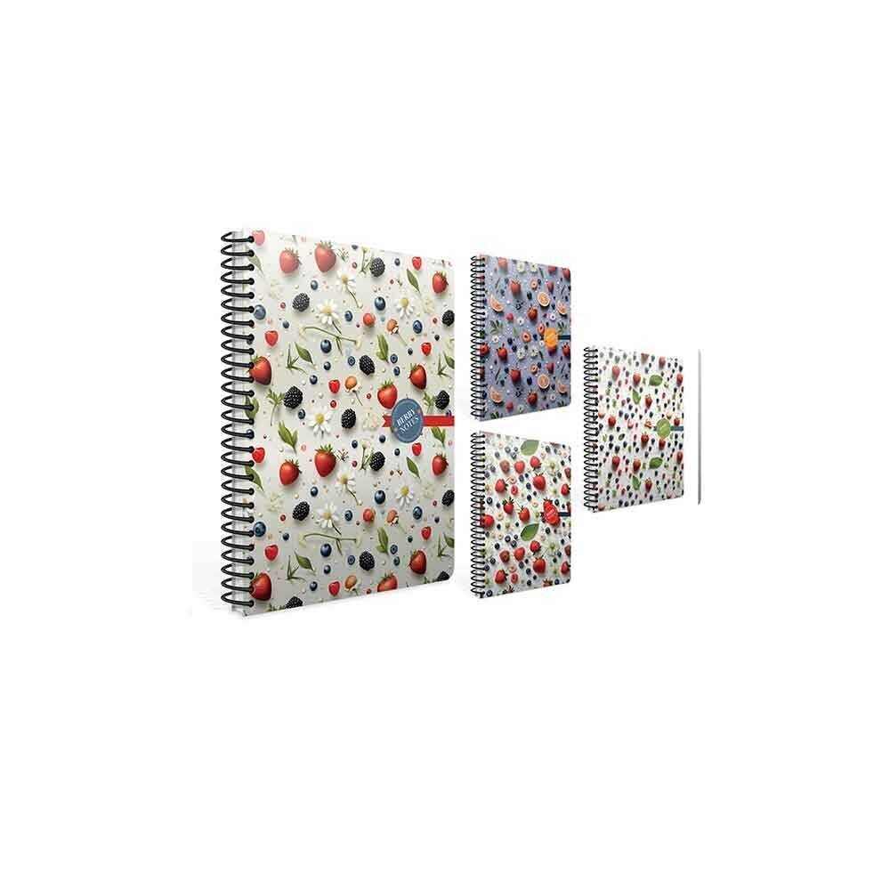 Gıpta Berry Notes Spırallı Sert Kapak Defter 17x24 120 Yaprak Çizgili