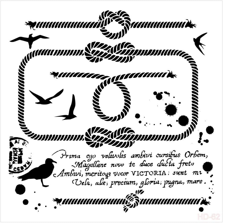 Cadence Home Decor Stencıl Hd-062 45X45