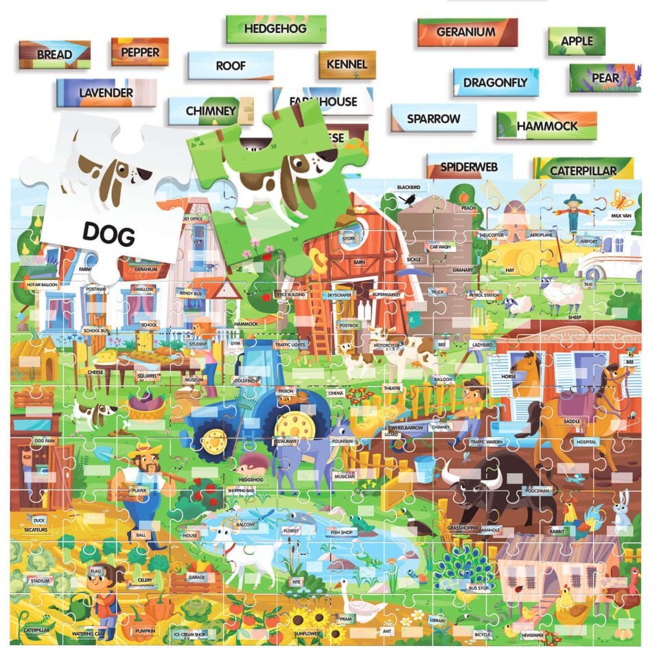 Headu Easy English 100 Words Farm 4-8 Yaş