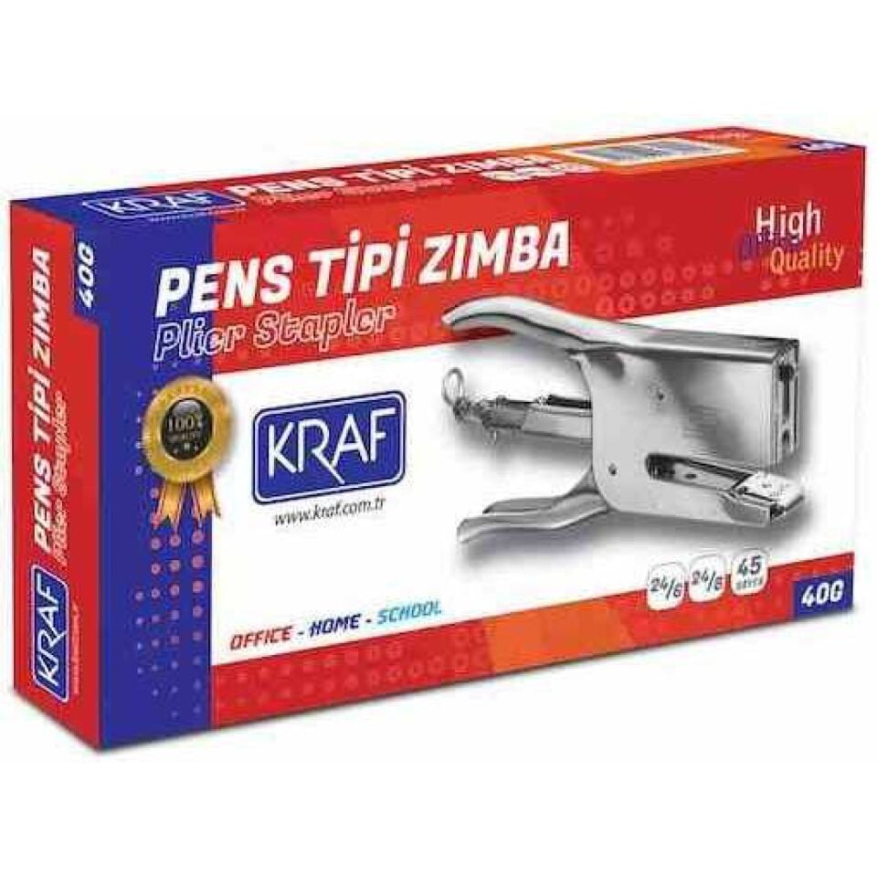 Kraf Zımba Makinesi Pens Tipi 45 Sayfa 24/6 40 G