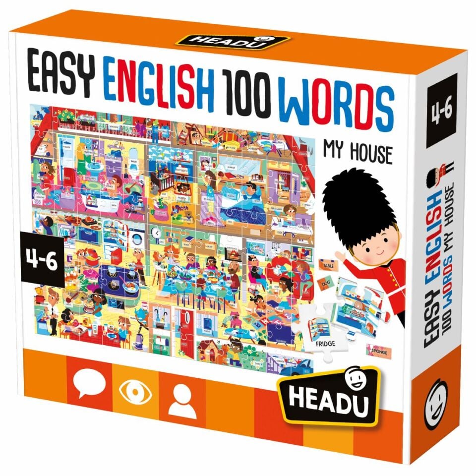 Headu Easy English 100 Words My House 4-8 Yaş