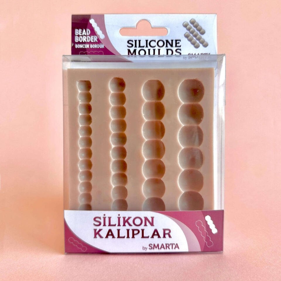 Nureart Bead Border Boncuk Bordür Silikon Kalıp Sk1013034