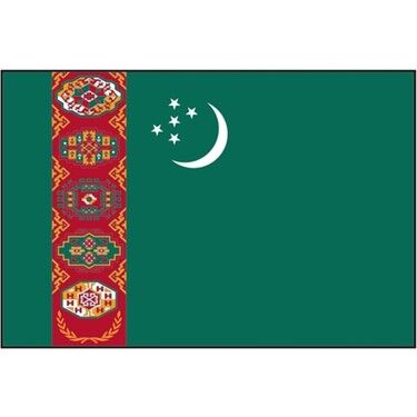 Buket 30x45 Cm Türkmenistan Bayrağı