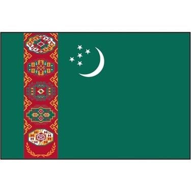 Buket 30x45 Cm Türkmenistan Bayrağı