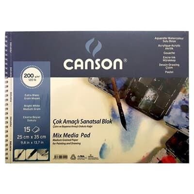 Canson Fineface Çok Amaçlı Resim Blokları 200 Gr 25x35 15 Yaprak