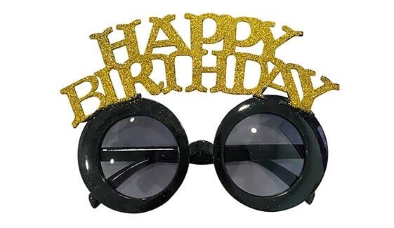 Balonevi Simli Happy Birthday Parti Gözlüğü     