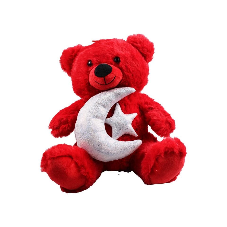 Halley Pelüş 30 Cm Ay Yıldız Temalı Ayıcık