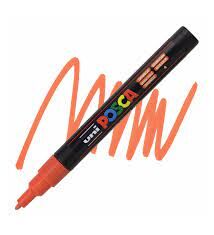 Uni Posca 0.9-1.3 Su Bazlı Poster Markörü Açık Turuncu