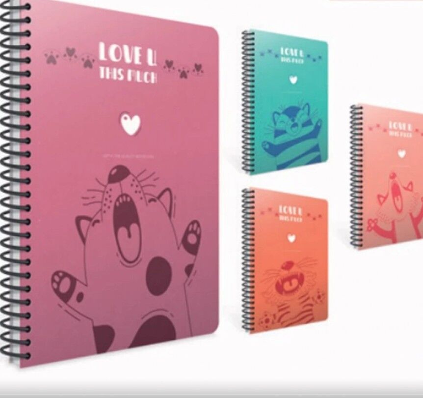 Gıpta Love U Spiralli Pp Kapak Defter 17x24 80 Yaprak Kareli