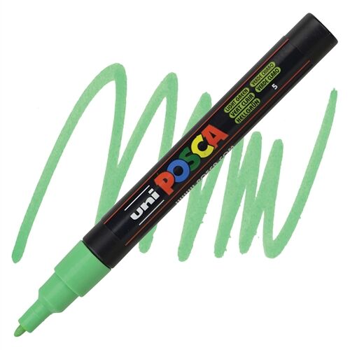 Uni Posca 0.9-1.3 Su Bazlı Poster Markörü Açık Yeşil