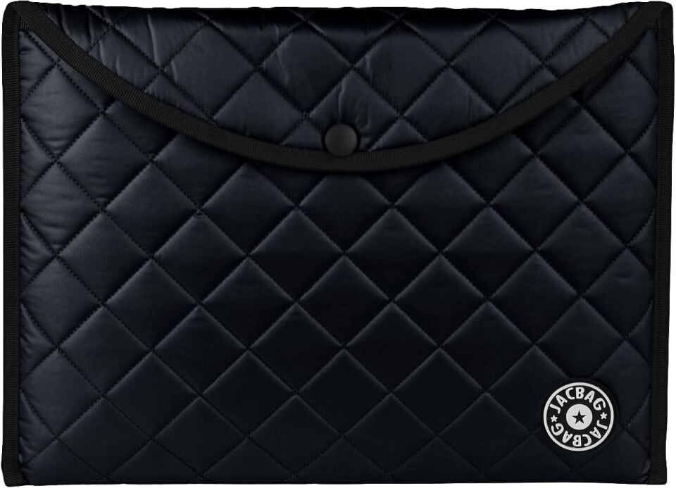 Jacbag Kapitone Desenli Çıtçıtlı Dosya Düz Renk