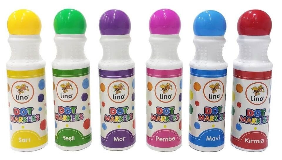 Lino Dot Markers 6 Lı Yıkanabilir