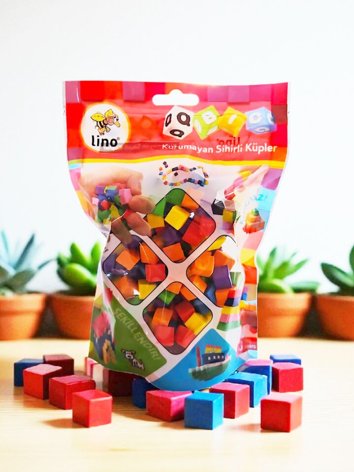 Lino Qbic Kurumayan Sihirli Küpler Kilitli Paket 20 Gr 6 Renk