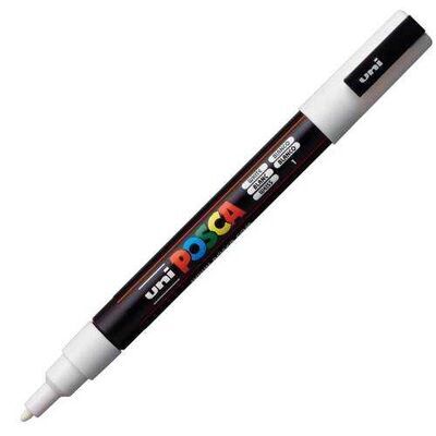 Uni Posca 0.9-1.3 Su Bazlı Poster Markörü Beyaz