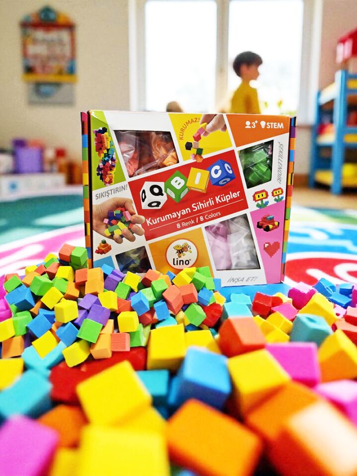 Lino Qbic Kurumayan Sihirli Küpler 8 Renk