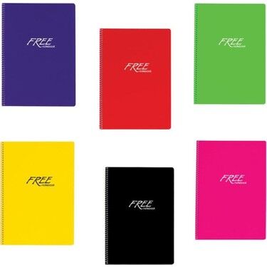 Keskin A4 100 Yaprak Çizgili PP Kapak Free Defter