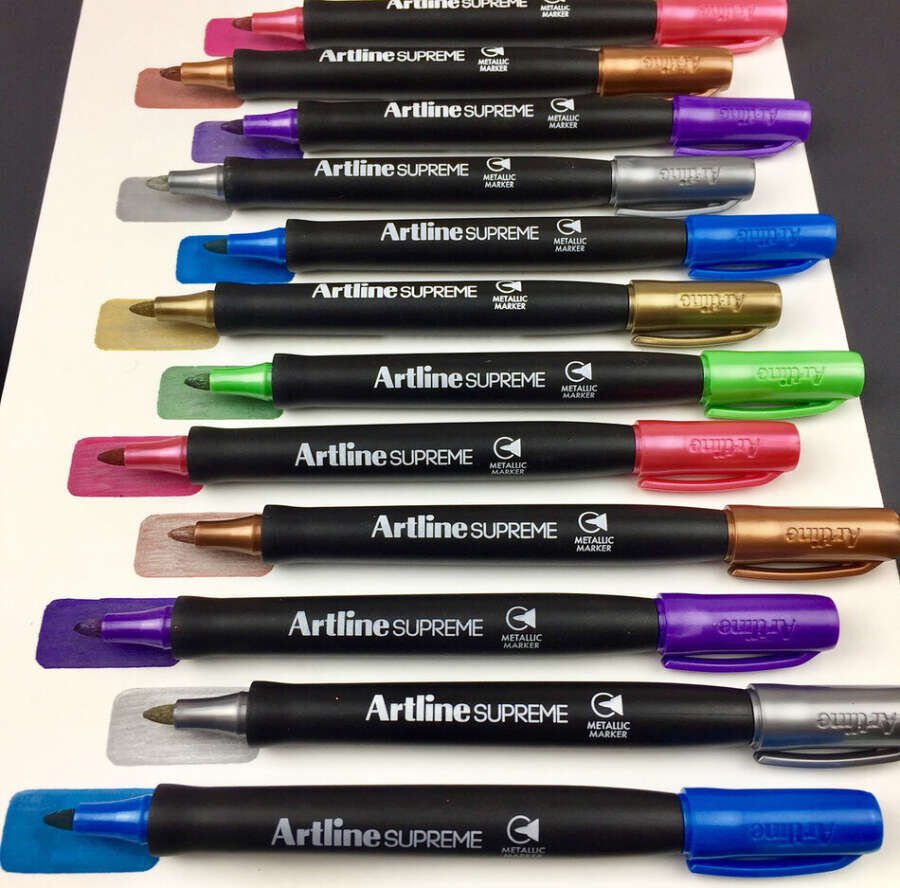 Artline Supreme Metalik Markör Uç 1,0 Mm Metalik Mor