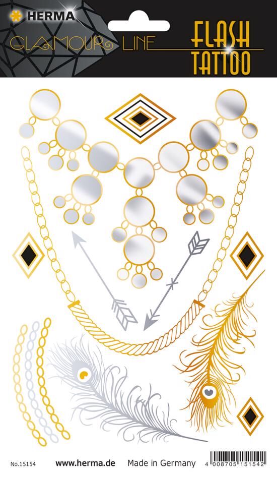 Herma Glamour Line Flash Tattoo Elmaslar