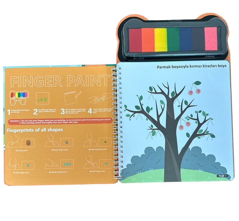 Lino Parmak Boyama Aktivite Kitabı Anımal