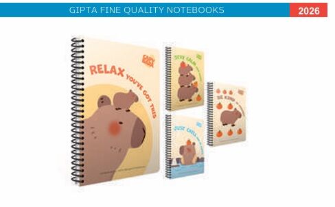 Gıpta Capybara Notes Spiralli Lx Karton Kapak Defter A6 80 Yaprak Çizgili