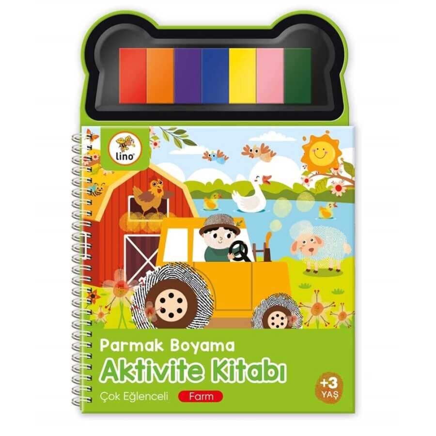 Lino Parmak Boyama Aktivite Kitabı Farm