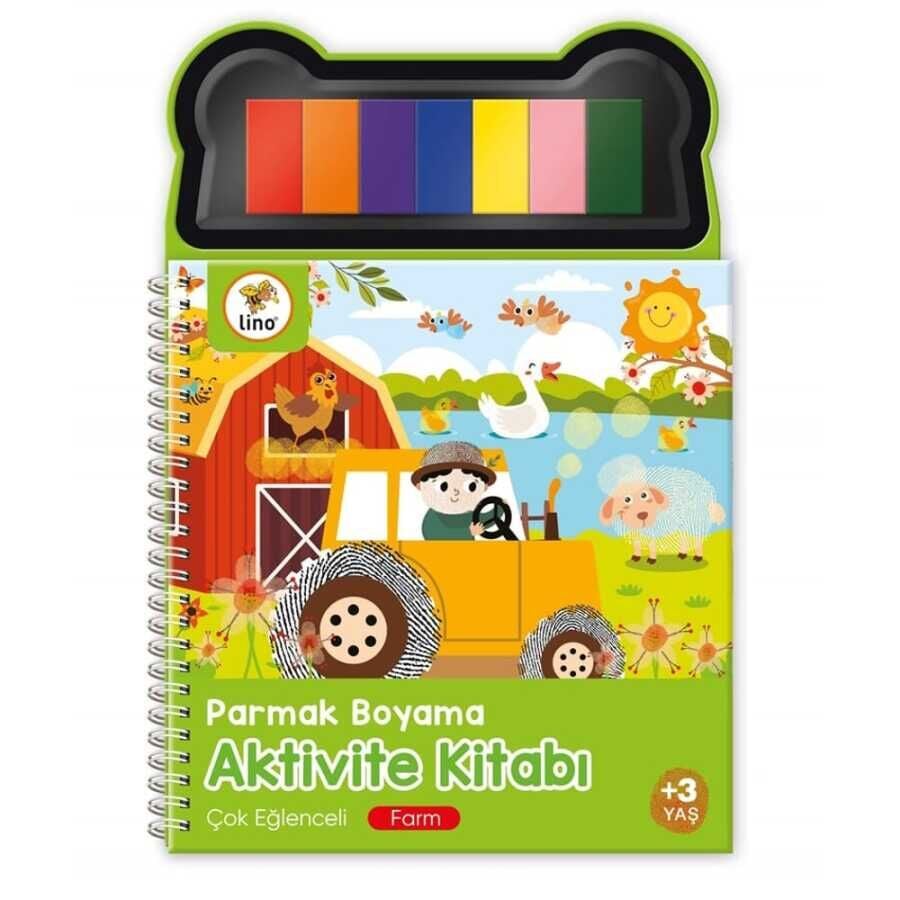 Lino Parmak Boyama Aktivite Kitabı Farm