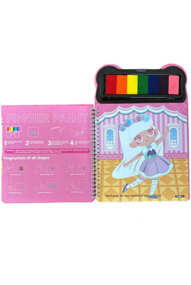 Lino Parmak Boyama Aktivite Kitabı Dress Up