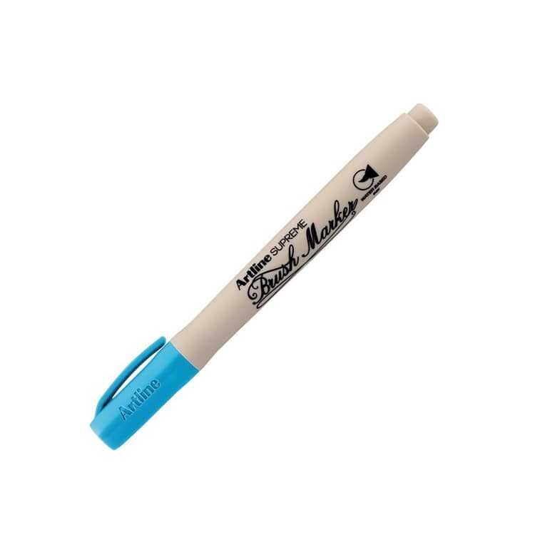 Artline Supreme Brush Marker Esnek Fırça Uçlu Kalem Parlak Mavi