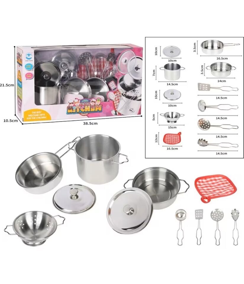 Vardem 11 Parça Çelik Tencere Tava Seti