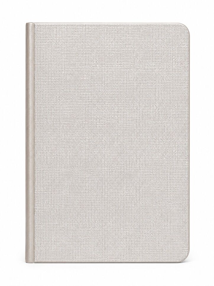 Victorias Journals Diamont Sert Kapak Defter A5 80 Yaprak İvory Çizgili Gümüş