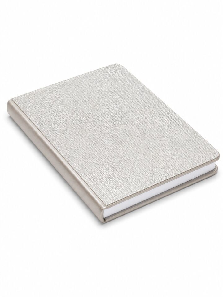 Victorias Journals Diamont Sert Kapak Defter A5 80 Yaprak İvory Çizgili Gümüş