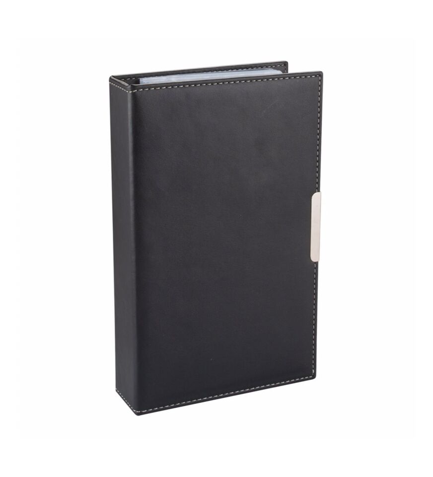 2K Kartvizit Albümü 4 Sıralı 192 Kartlık İndeksli 16x26,5 Cm Lacivert