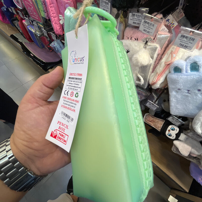 Unicus Shine Metalik Makyaj Çantası
